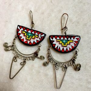 Handmade tribal earrings